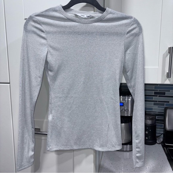 Mango Lurex long sleeve top - Picture 8 of 9